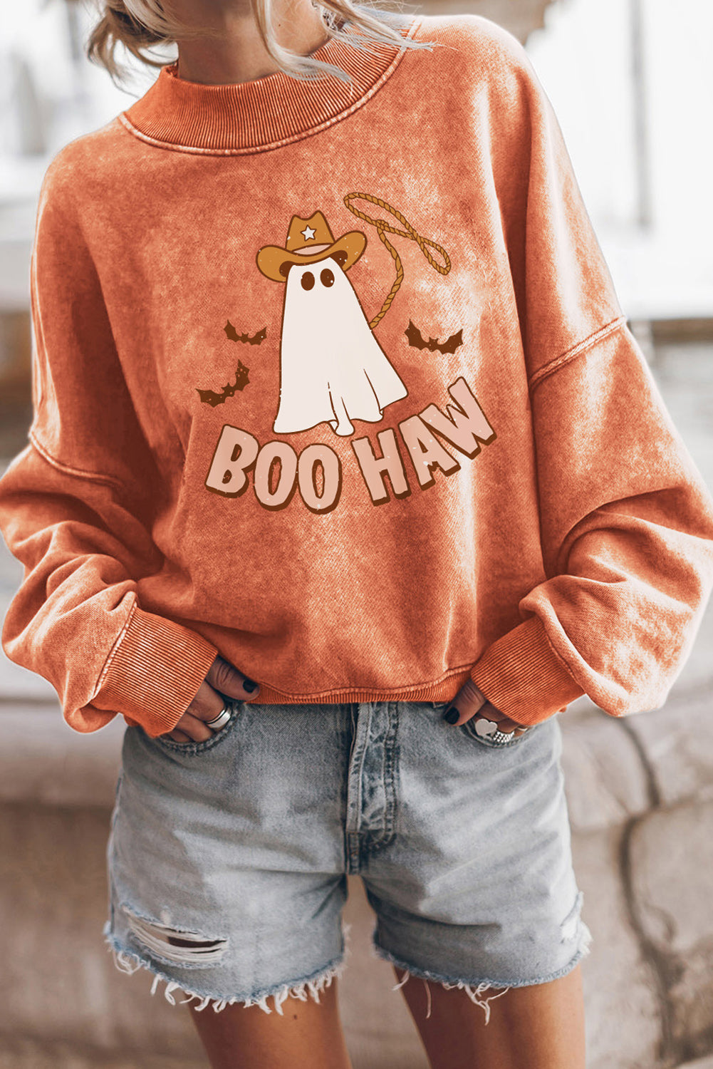 Brown HOWDY Western Fashion Graphic Sweatshirt