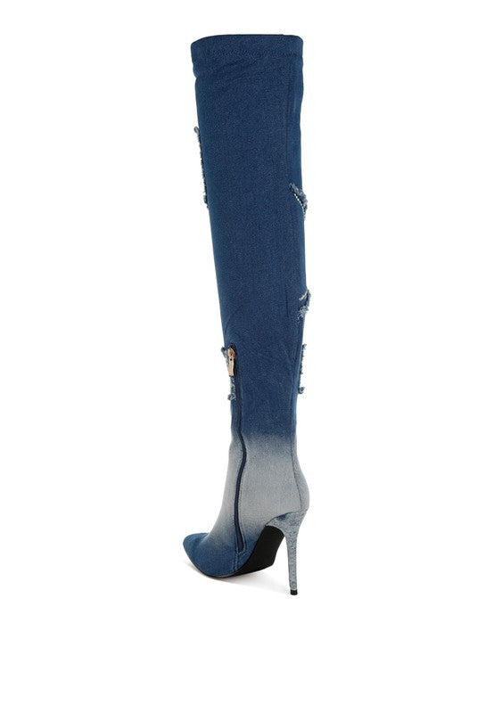 Mid Rise Flare Jeans- Doss Dollz