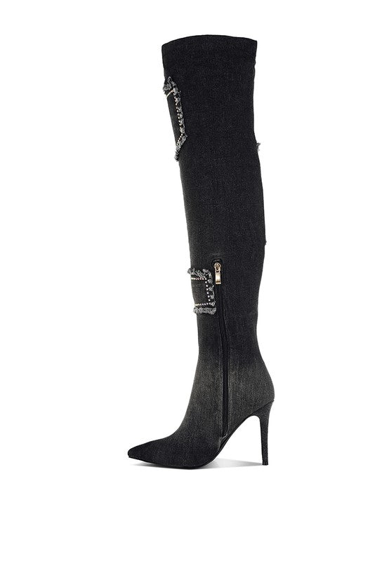 Mid Rise Flare Jeans- Doss Dollz
