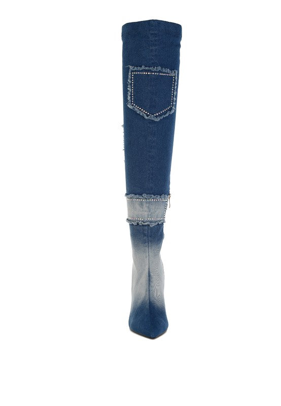 Mid Rise Flare Jeans- Doss Dollz