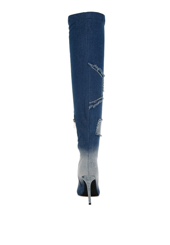 Mid Rise Flare Jeans- Doss Dollz