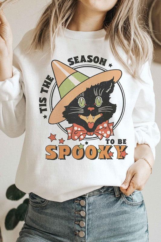 TIS THE SEASON TO BE SPOOKY Graphic Sweatshirt