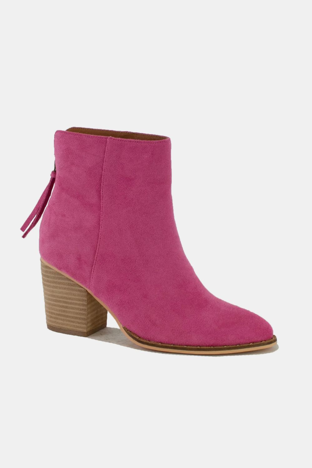 Beast Fashion Suede Point Toe Ankle Booties