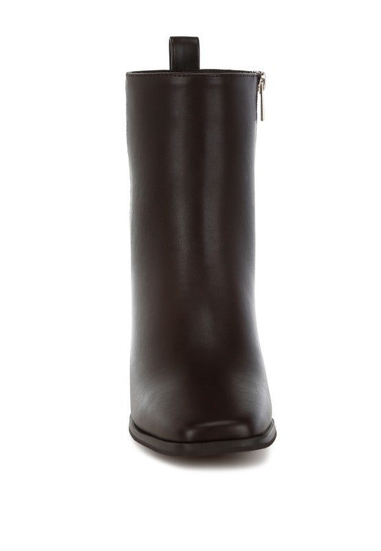 Muskox Square Toe Faux Leather Boots