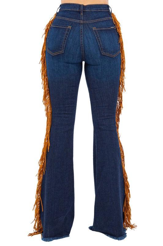 Mid Rise Flare Jeans- Doss Dollz