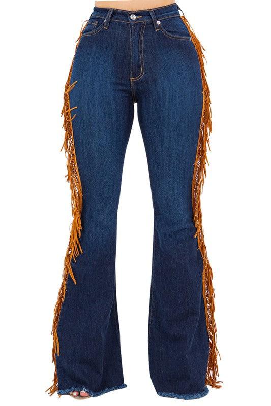 Mid Rise Flare Jeans- Doss Dollz