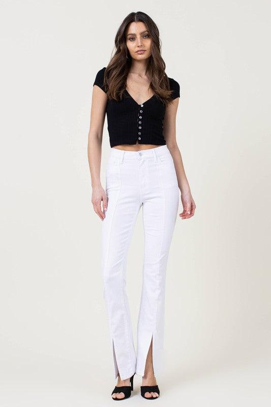 Mid Rise Flare Jeans- Doss Dollz