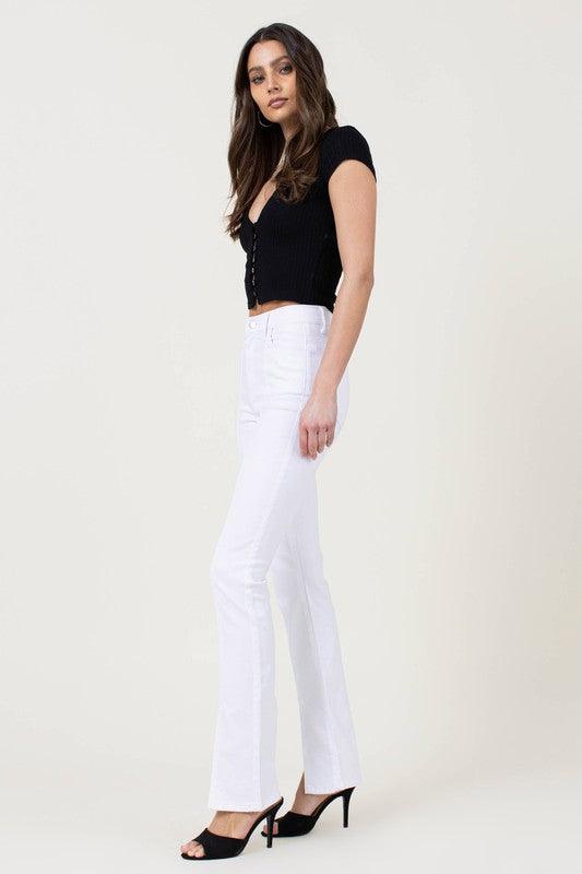 Mid Rise Flare Jeans- Doss Dollz