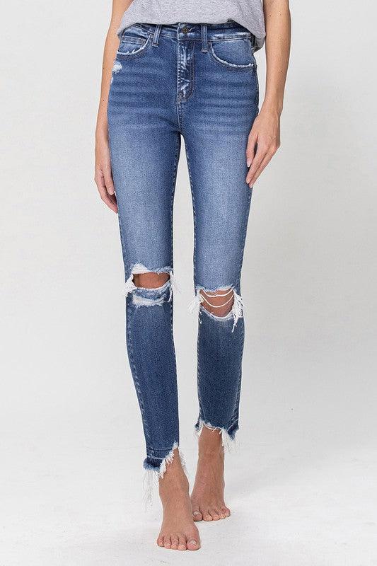 Mid Rise Flare Jeans- Doss Dollz