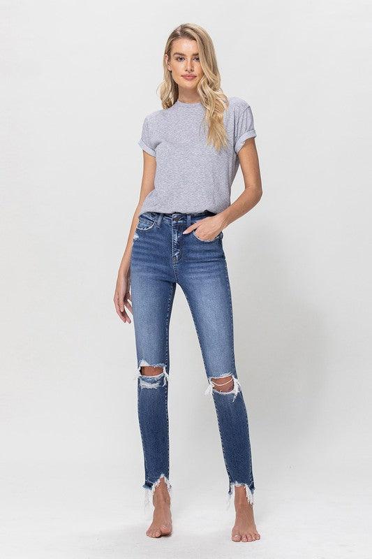 Mid Rise Flare Jeans- Doss Dollz