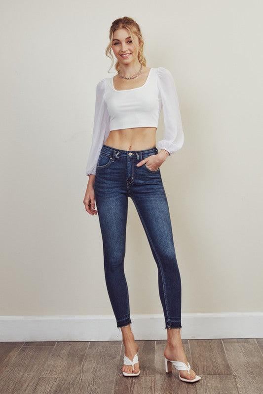 Mid Rise Flare Jeans- Doss Dollz