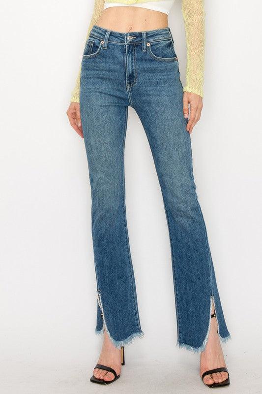 Mid Rise Flare Jeans- Doss Dollz