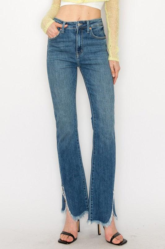 Mid Rise Flare Jeans- Doss Dollz