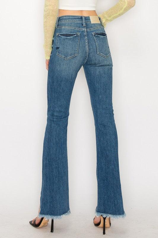 Mid Rise Flare Jeans- Doss Dollz