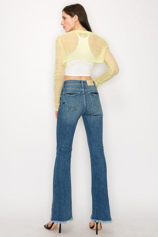 Mid Rise Flare Jeans- Doss Dollz