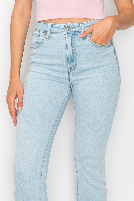 Mid Rise Flare Jeans- Doss Dollz