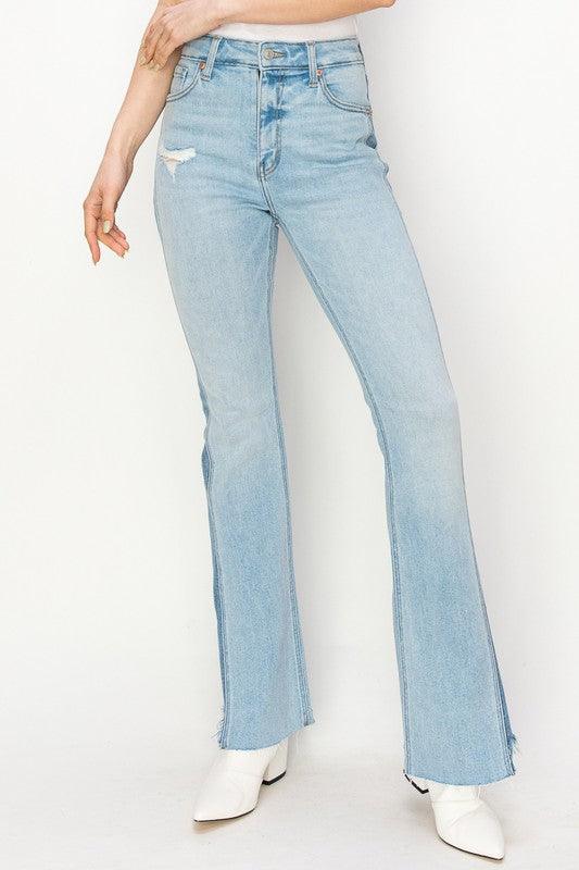 Mid Rise Flare Jeans- Doss Dollz