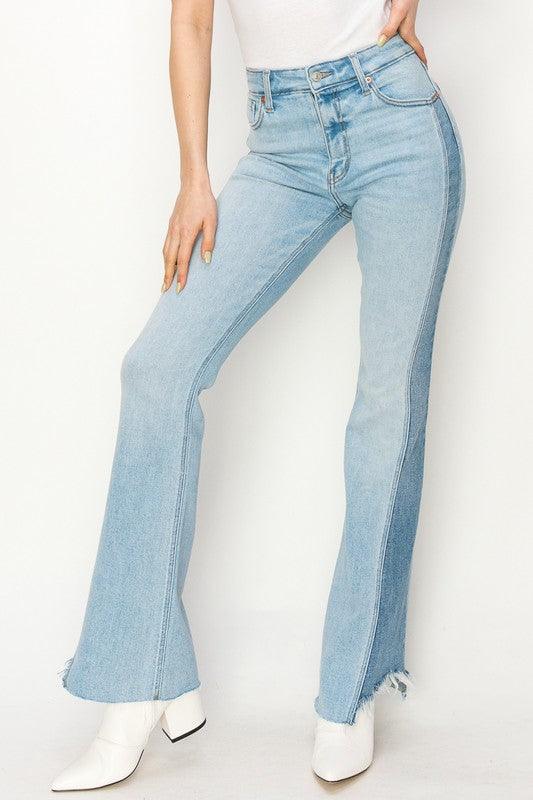 Mid Rise Flare Jeans- Doss Dollz