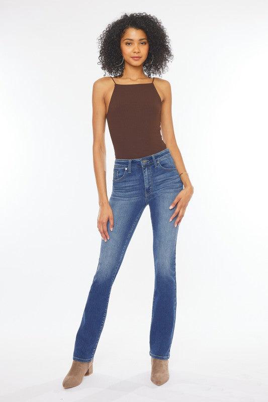 Mid Rise Flare Jeans- Doss Dollz