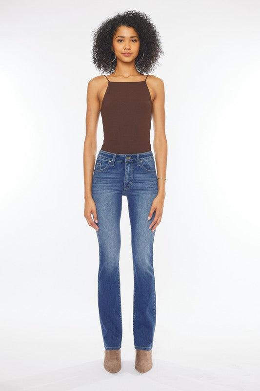 Mid Rise Flare Jeans- Doss Dollz