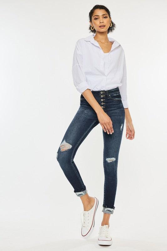 Mid Rise Flare Jeans- Doss Dollz