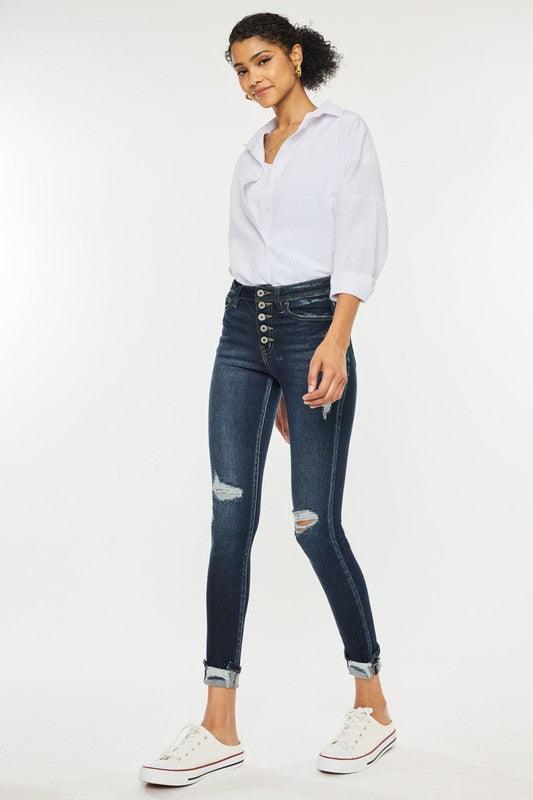 Mid Rise Flare Jeans- Doss Dollz