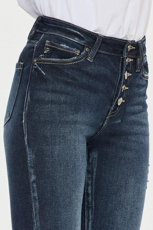 Mid Rise Flare Jeans- Doss Dollz