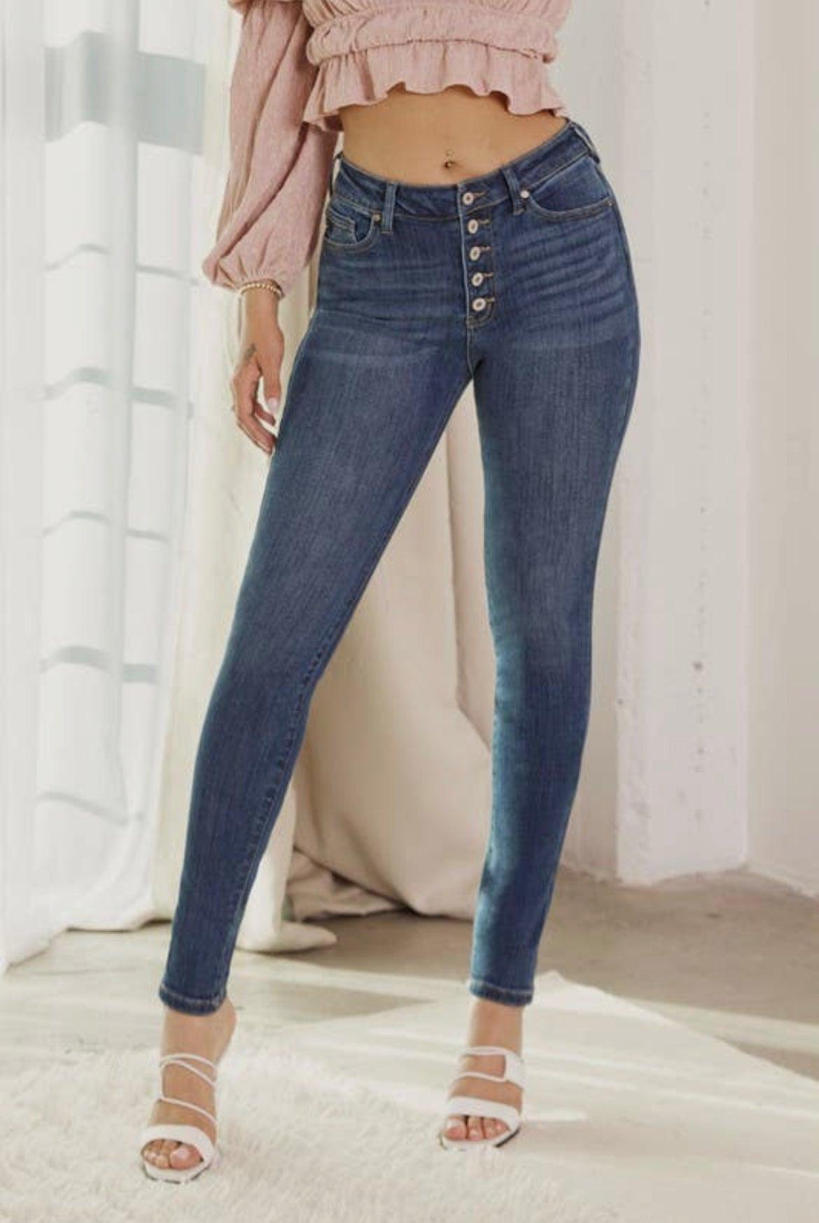 Mid Rise Flare Jeans- Doss Dollz