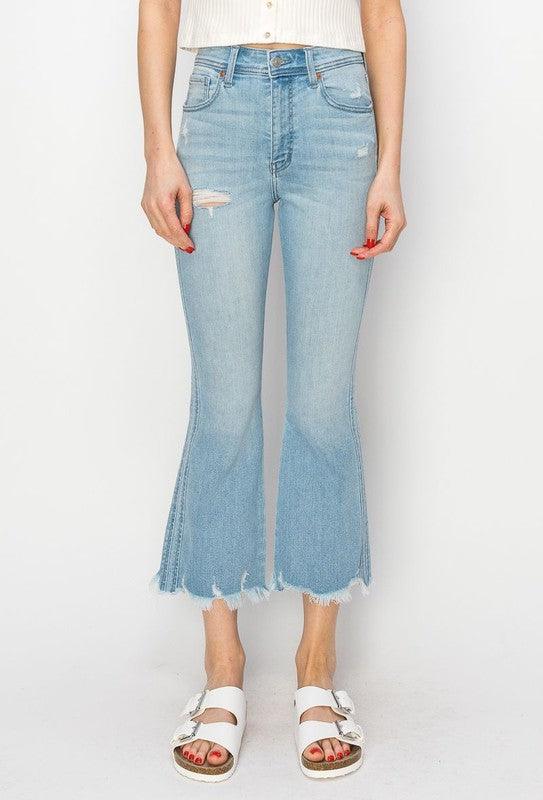 Mid Rise Flare Jeans- Doss Dollz