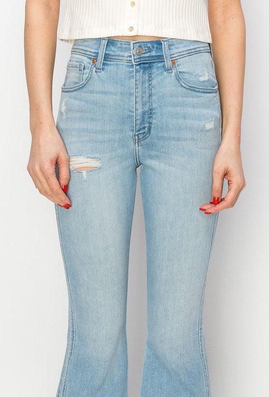 Mid Rise Flare Jeans- Doss Dollz