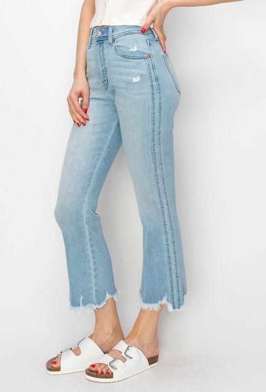 Mid Rise Flare Jeans- Doss Dollz