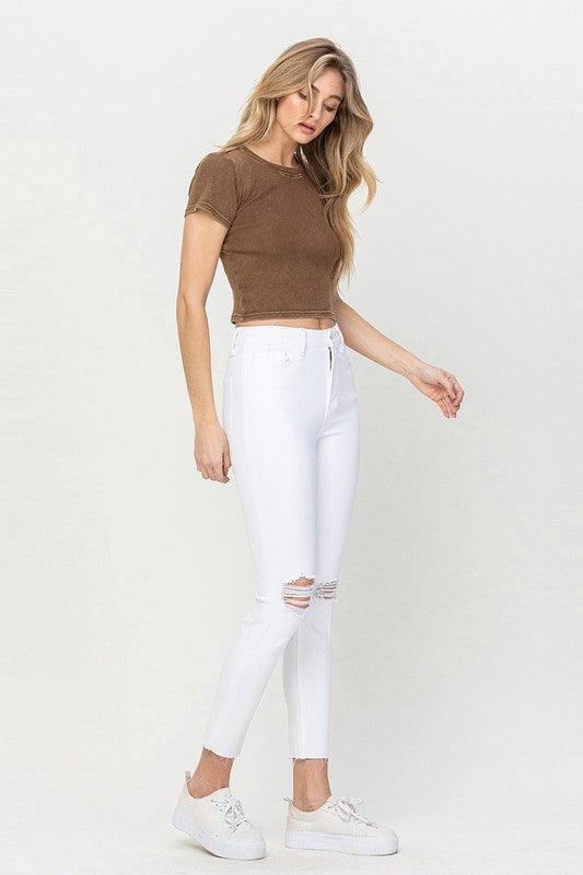 Mid Rise Flare Jeans- Doss Dollz