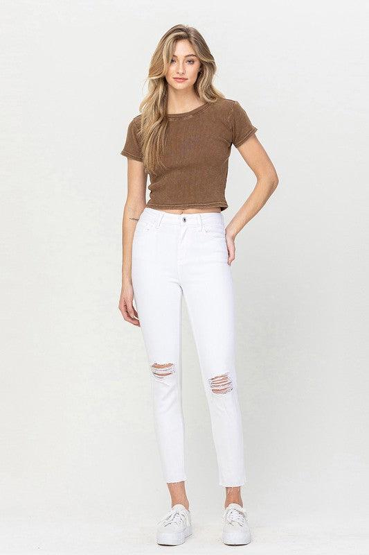 Mid Rise Flare Jeans- Doss Dollz