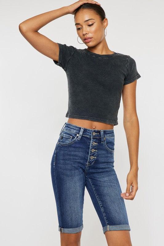 Mid Rise Flare Jeans- Doss Dollz