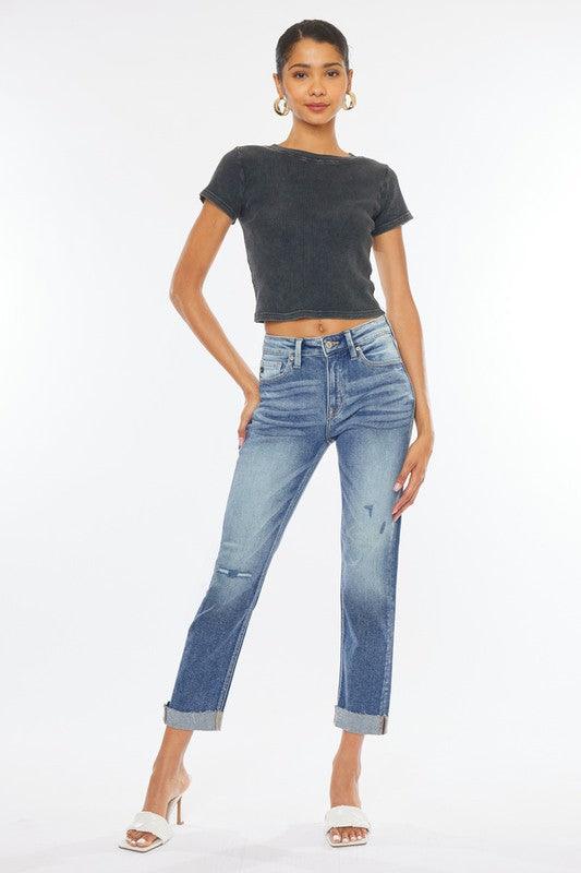 Mid Rise Flare Jeans- Doss Dollz