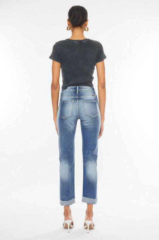 Mid Rise Flare Jeans- Doss Dollz