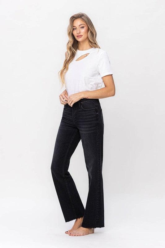 Mid Rise Flare Jeans- Doss Dollz