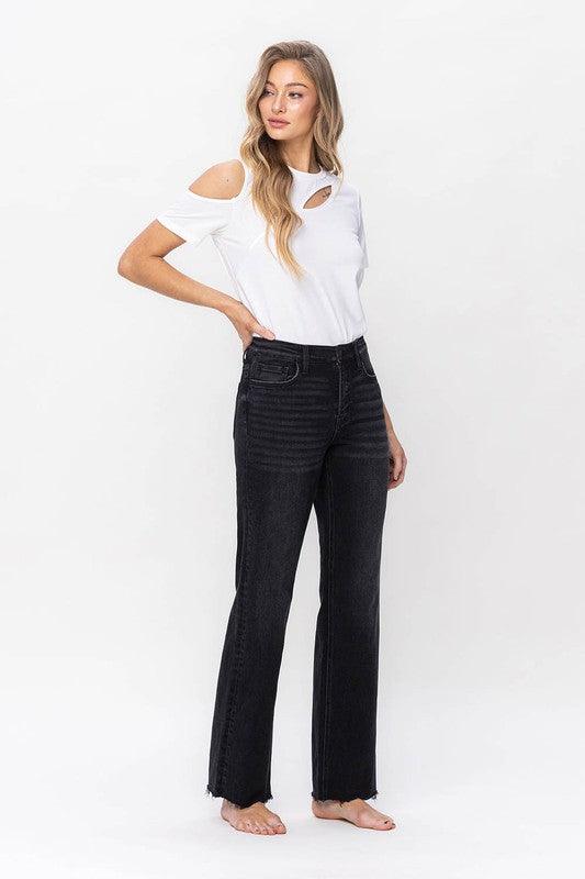 Mid Rise Flare Jeans- Doss Dollz