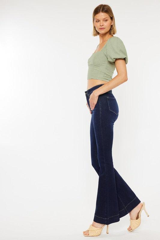 Mid Rise Flare Jeans- Doss Dollz