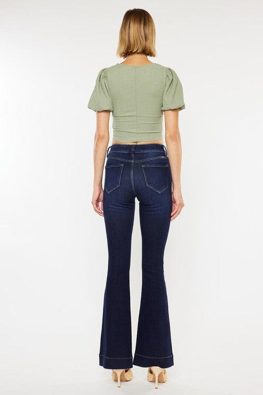 Mid Rise Flare Jeans- Doss Dollz