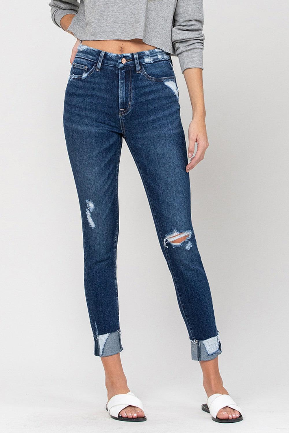 Mid Rise Flare Jeans- Doss Dollz