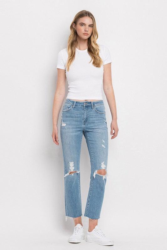 Mid Rise Flare Jeans- Doss Dollz