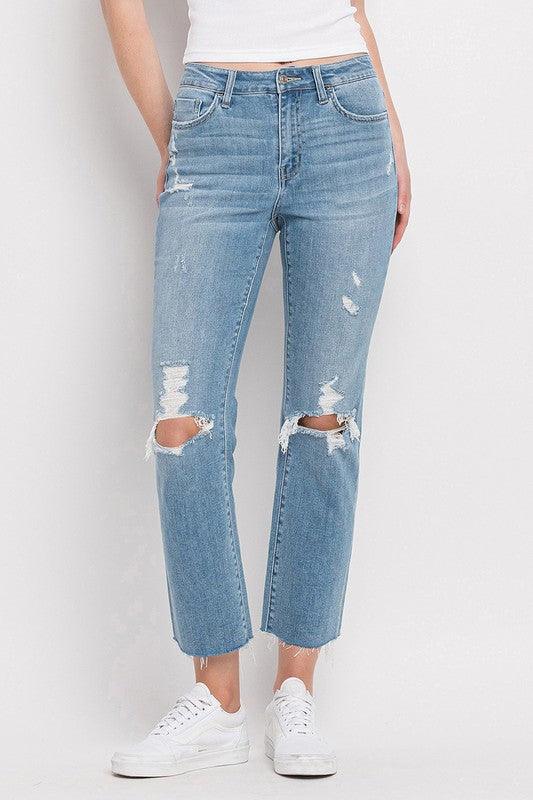 Mid Rise Flare Jeans- Doss Dollz