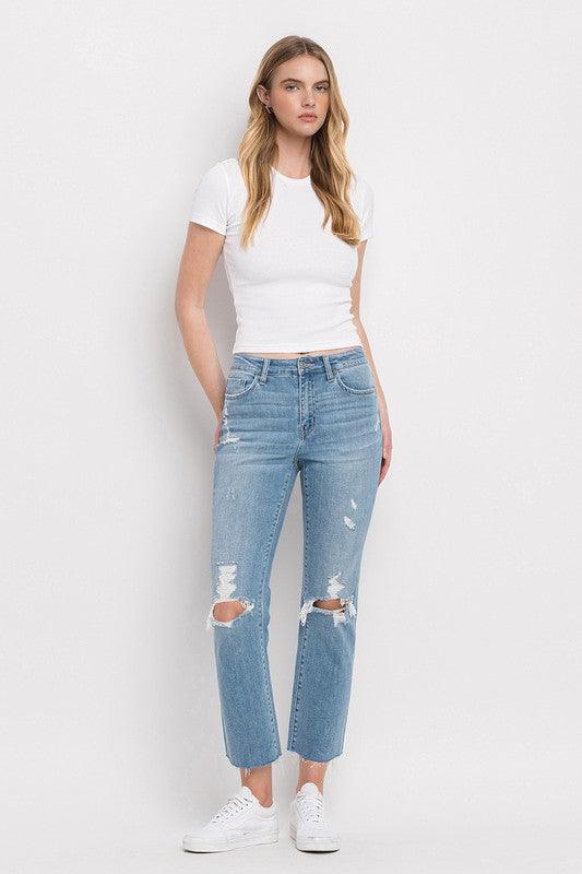 Mid Rise Flare Jeans- Doss Dollz