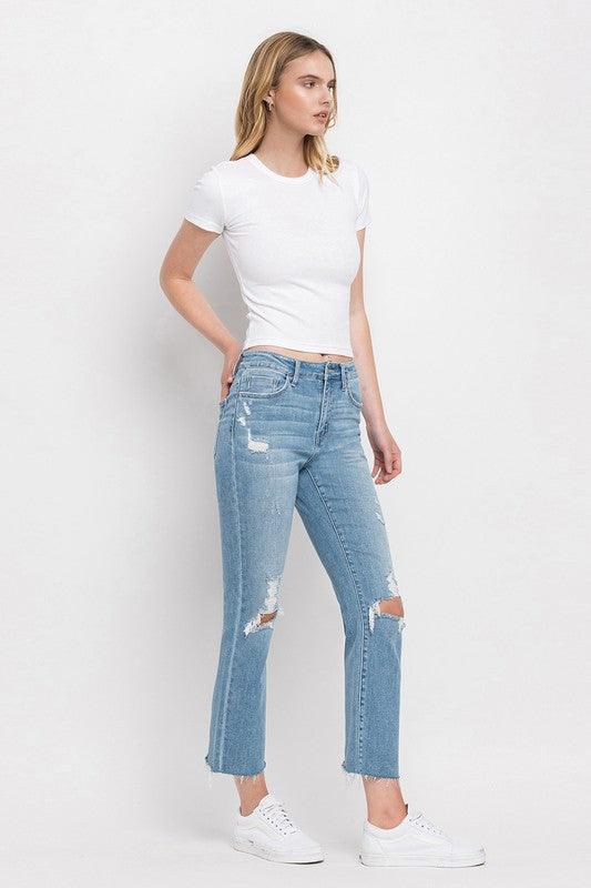 Mid Rise Flare Jeans- Doss Dollz