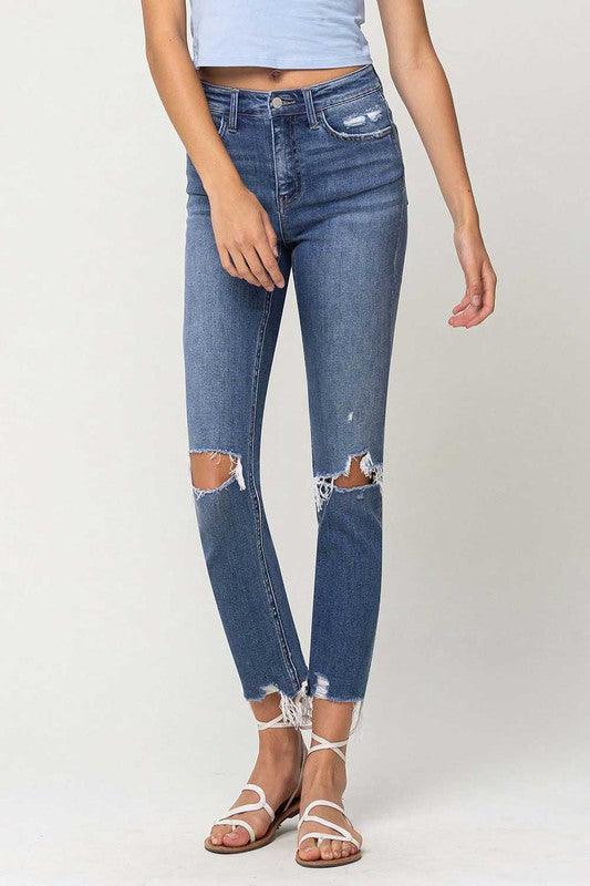 Mid Rise Flare Jeans- Doss Dollz