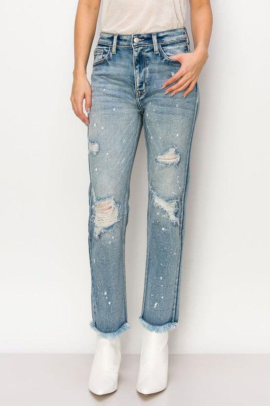 Mid Rise Flare Jeans- Doss Dollz