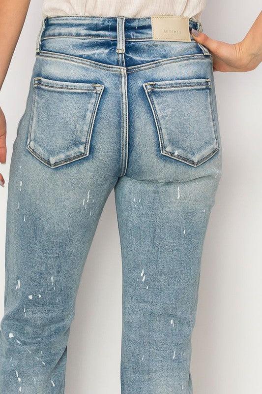 Mid Rise Flare Jeans- Doss Dollz