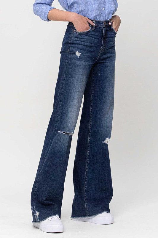 Mid Rise Flare Jeans- Doss Dollz