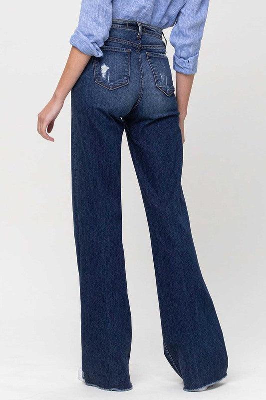 Mid Rise Flare Jeans- Doss Dollz